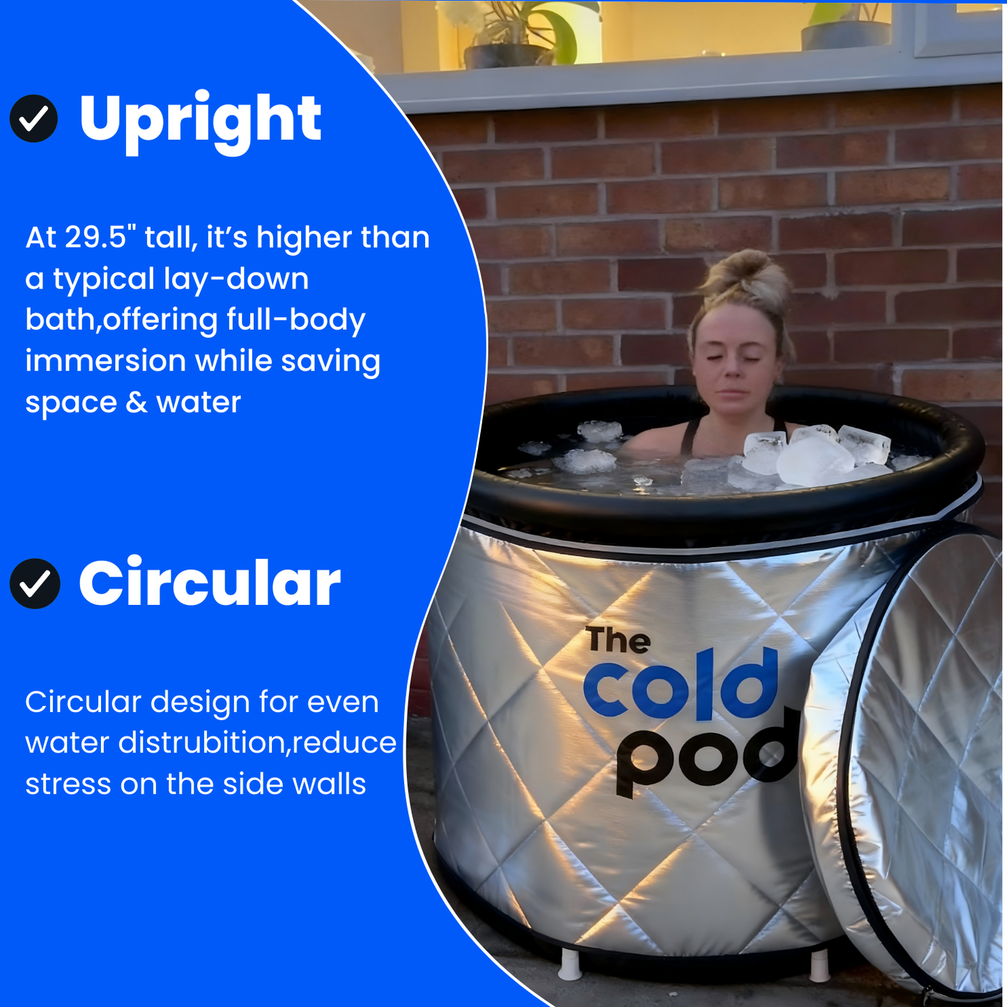 The Cold Pod Insulated Ice Bath Tub XL USA
