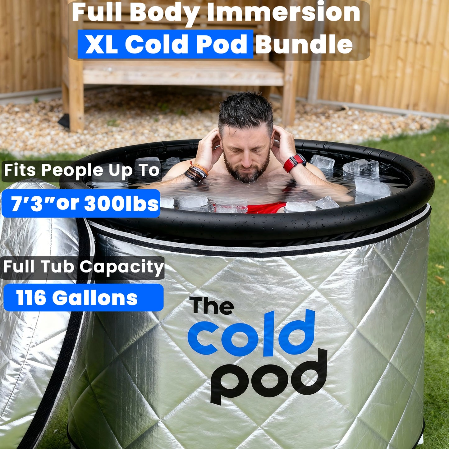 The Cold Pod Insulated Ice Bath Tub XL USA