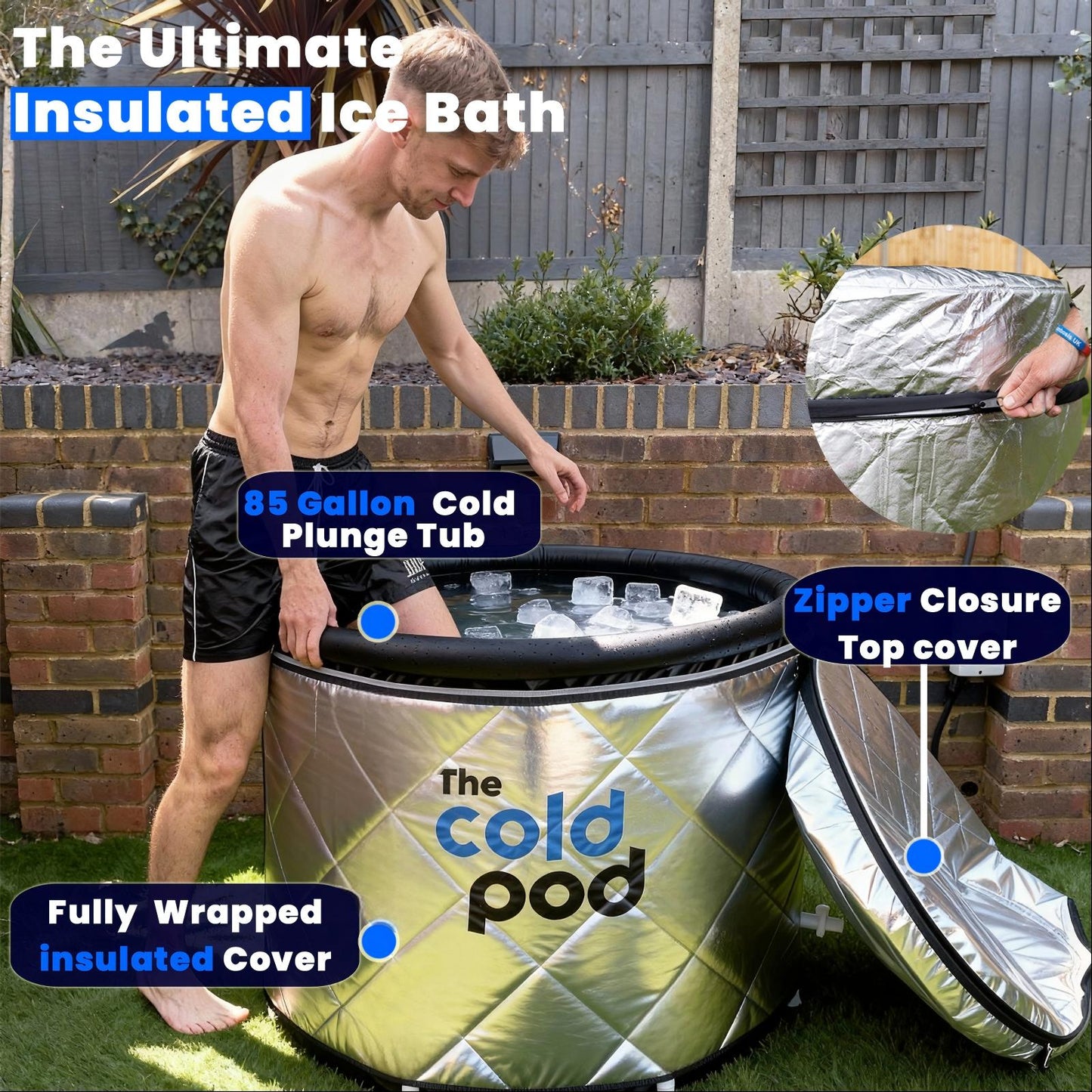 The Cold Pod Insulated Ice Bath Tub USA